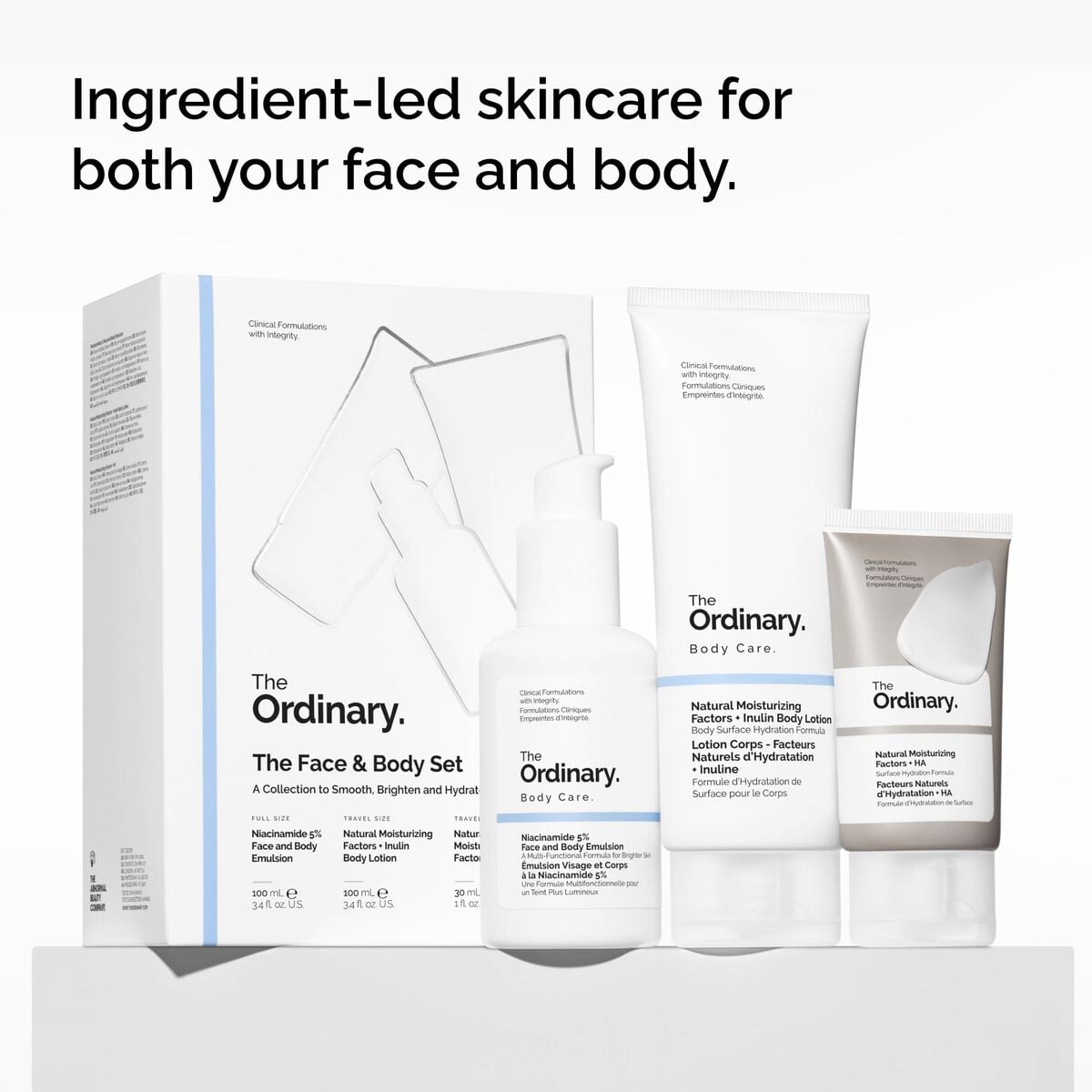 The Face & Body Set Curated Care Set Z8